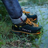 Zapatos de senderismo para hombre, calzado de cuero para deportes al aire libre, senderismo y caza, transpirable, impermeable, antideslizante - details 14