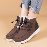 5 pares de zapatos de nieve de un pedal con banda elástica para estudiantes cálidos de tubo medio de algodón - details 17