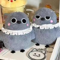2 piezas llaveros de peluche de Anime amor y espacio profundo Sylus Crow llaveros Caleb Rafayel mochila colgante lindo Animal DIY Ornamen - details 2