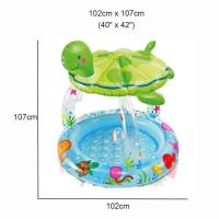 Piscina al Aire Libre para Niños Diseño de Coco de Isla Tropical Juegos de Agua divertidos bajo Parasol de Sol - details 10