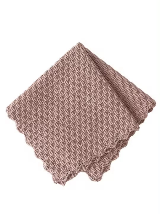 1 Uds. Suministros de cocina, toalla de limpieza, trapo de limpieza multifunción súper absorbente, paño de poliéster/Nylon, cocina antigrasa - 1