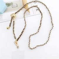 Cadena cruzada antipérdida para teléfono, funda de teléfono de cuero PU con metal, correas ajustables de lujo para colgar del cuello, para chicas y damas - details 10