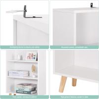 Estantería de 5 Compartimentos Estantería Mara para Libros Estantería Blanca para Biblioteca - details 5