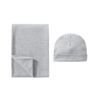 Traje de Pañales de Algodón 100% Manta Fular de Bebé de Doble Cara Juego de Gorro para Recién Nacido - details 10