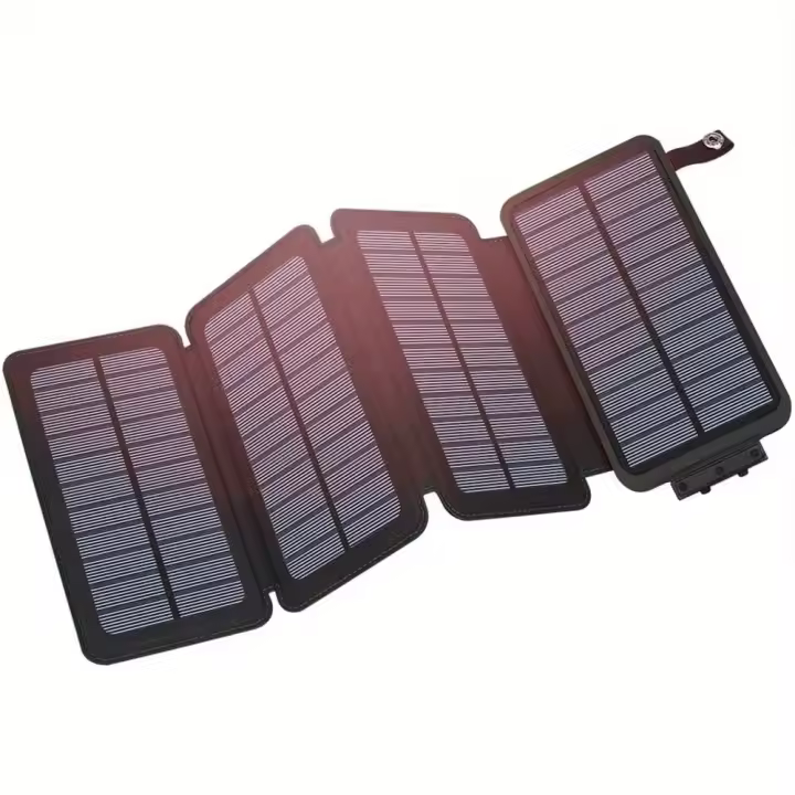 Cargador Solar Portátil de 20000mAh Batería Externa de Polvo de Litio Compatible con Smartphones, Tabletas Paneles Solares, Micro USB Certificado CE - 1