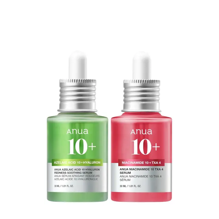 Anua Ultimate Spot Duo, suero niacinamida 10 + TXA 4 y ácido azelaico 10, suero calmante para enrojecimiento de hialurón, cuidado temprano y posterior a las manchas, clarificación de la piel, color natural, juego de cuidado de la piel coreano - 1