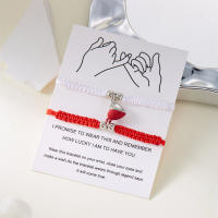 2 unids/set corazón romántico magnético atraer pareja para Mujeres Hombres moda cuerda trenzada pulsera a juego joyería de amistad - details 41