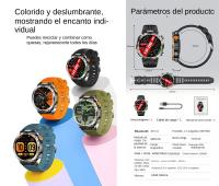 Relojes militares impermeables para hombres, pulsera inteligente con llamada, Bluetooth, para Android e iOS, 5atm - details 5