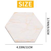 8 PC Coasters for Drinks Absorbent with Holder Marble Design Ceramic Coaster Set Super Absorbent Hot and Cold Drink - details 6