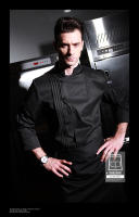 Uniforme de cocina de restaurante de invierno de alta calidad, uniforme de cocinero grueso y lavable, chaqueta de chef blanca de manga larga - details 1