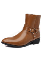 Botas con cremallera lateral de cabeza retro británica - details 12