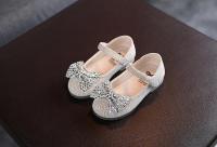 Zapatos de baile con gancho y bucle de princesa elegantes planos para niño brillante de cuero con lazo para niña, 2024 - details 6
