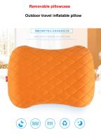Almohada inflable portátil, cojín de viaje al aire libre, campamento, playa, coche, avión, Hotel, reposacabezas plegable, tienda de dormir, accesorios de uso - details 0