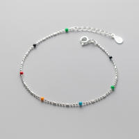 Pulsera de Cuenta Coloridas Énicas para Mujeres Plata 925 Joyería Fina de Plata Esterlina La Monada - details 2
