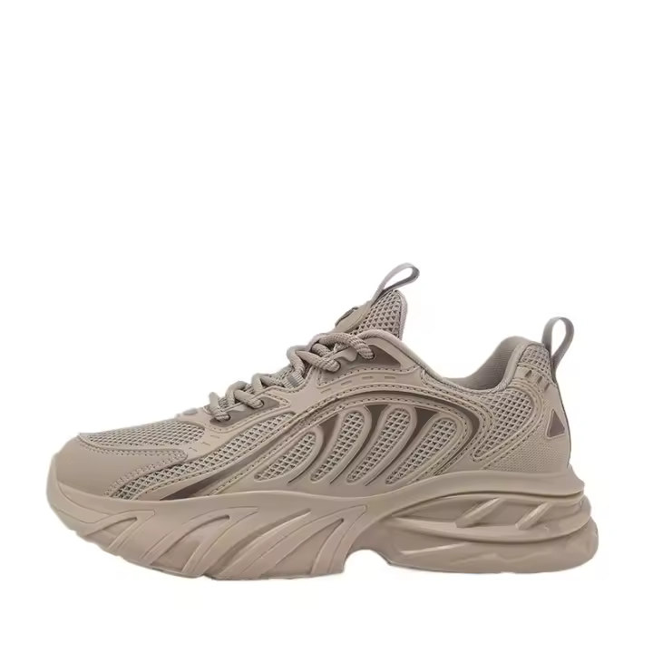 Nueva malla real de palomitas de maíz transpirable de alta gama de moda versátil zapatillas para correr - 1