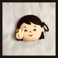 Funda de Silicona para Auriculares AirPods Biye Irasutoya Emoji Protectora Inalámbrica para AirPods 4th Generation Accesorios de Electrónica - details 0