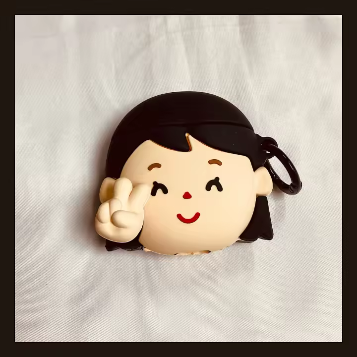 Funda de Silicona para Auriculares AirPods Biye Irasutoya Emoji Protectora Inalámbrica para AirPods 4th Generation Accesorios de Electrónica - 1