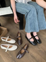 Retro Gypsy Star zapatos de ballet remachados nueva hebilla de una palabra con boca poco profunda zapatos Mary Jane - details 24