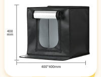 Estudio Fotográfico LED Portátil 40x40cm, 3 Fondos, Iluminación Profesional Ajustable 5600K, Diffusor Suave, Trípode Blanco/Negro - details 2