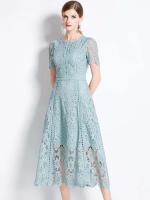 Elegante Vestido de Verano de Encaje Vintage JAMERARY Manga Corta, Espalda Elegante, Moda para Mujeres - details 4