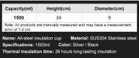 Large-capacity Thermos Cup 304 Stainless Steel Outdoor Portable Mountaineering Sports Water Bottle with Rope500/1500ml - details 18