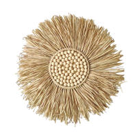 Corona de macramé tejida a mano, adorno de pared bohemio para dormitorio de bebé, guardería - details 5