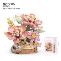 Bloques de Construcción de Cactusas Flor Eterna Bonsái Árbol Jardines Románticos Ladrillos DIY - details 35