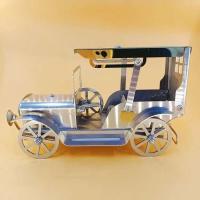 Modelos clásicos Retro de aleación de acero inoxidable, decoraciones para ventanas de sala de estar, modelos de coches antiguos artesanales - details 5