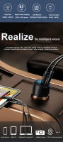 Cargador de coche PD de carga rápida, pantalla LED tipo C, USB tipo C, carga rápida para iPhone 13, 12, MacBook, ordenador portátil, QC4 +, 65W - details 1