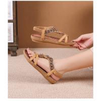 Elegantes Sandalias de Verano 2025 Boho con Strass Chanclas de Dedo de Cuero Genuino, Moda Playa y Fiesta, Diseño Exclusivo y Lujo - details 22