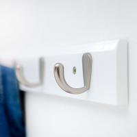 Ganchos de madera para colgar ropa, Perchero de bambú, decoración del hogar, cocina y baño, 3, 4 unidades - details 7