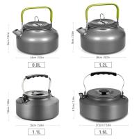 Tetera de agua portátil, café, interior, aleación de aluminio, tetera, exterior, Camping, senderismo, olla de Picnic - details 5