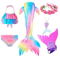 Traje de baño de cola de sirena para niños y niñas, bañador con Monofin - details 22