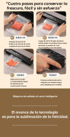 Máquina para hacer alimentos húmedos y secos, selladora al vacío, función de sellado - Contiene 10 bolsas de almacenamiento al vacío - details 9