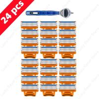 Original Fusion 5 capas de maquinilla de afeitar serie Razor Power Man afeitadora Manual Flexball barba limpieza de precisión afeitado de seguridad - details 3