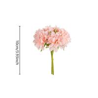 Mini ramo de claveles artificiales DIY, ramo de hortensias de seda de 6 cabezas, plantas falsas hechas a mano realistas, decoración del Día de la madre - details 0