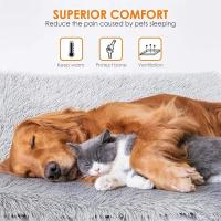 Cama de Peluche para Gatos Almohada de Cuadrícula de Vellón Suave Lavable Ideal para Perros y Gatos - details 2