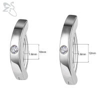 ZS-Piercing para el ombligo de Plata de Ley 925 para mujer, anillos para el vientre chapados en oro de 14K, Piercings para el cuerpo curvos inversos, 1 unidad - details 2