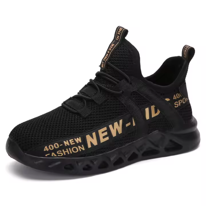 Zapatillas de deporte de punto antideslizantes para niños, zapatos deportivos ligeros para correr, moda para niños - 1