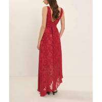 BUNO-Vestidos largos con tirantes y cuello en V con estampado amarillo, vestido largo plisado elegante sin mangas y espalda descubierta de cintura alta para mujer, batas para ir al trabajo de verano - details 2