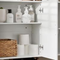 Mueble de Baño Colgante Armario de Pared con Estantes Ajustables Impermeable para Baño, Cocina o Lavadero Blanco 60x30x60 cm - details 22