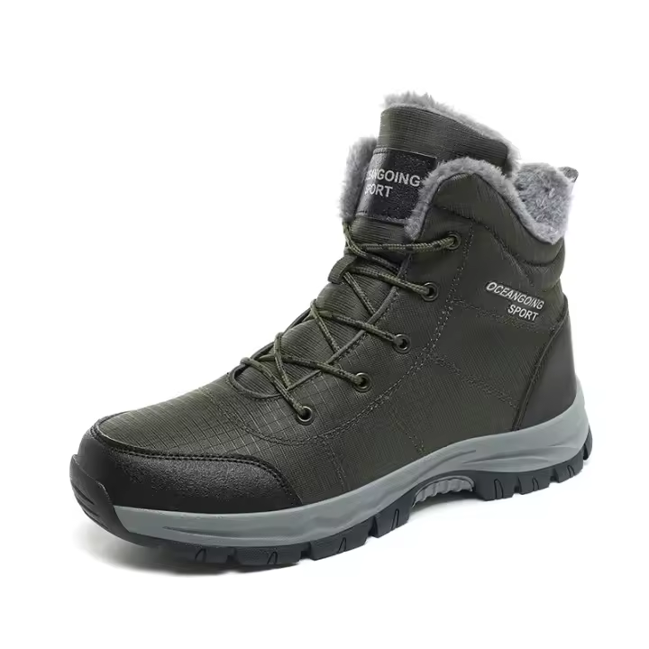Botas de nieve anti-salpicaduras, botas de lana para exteriores, botas térmicas, botas de senderismo - 1