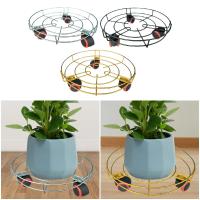 Plant Caddy with Wheels Metal Plant Caddy Planter Trolley for Potted Trees Flower Pot Indoor Outdoor Planter Home Garden