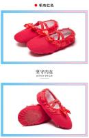 Zapatos planos de yoga para uso diario de ballet de lona de baile suave para niñas - details 3