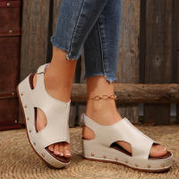 Sandalias de cuña de verano para mujer, zapatos de moda - details 4