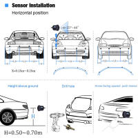 Risinglon-Sensor Parktronic para coche, Kit de Sensor de estacionamiento LED, pantalla de Radar, Monitor de respaldo, sistema Detector, 22mm - details 13