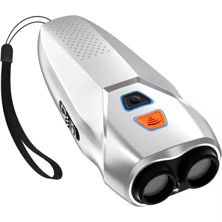 Dispositivo de parada de ladridos de entrenamiento ultrasónico, sonda dual, alta potencia, portátil, controlador de perros, largo alcance, recargable, LED, flash - 1