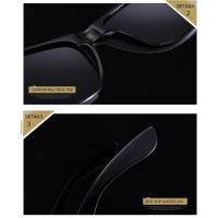 Gafas de Sol Polarizadas Cuadradas Clásicas Gafas de Sol Negras Retro para Hombres y Mujeres - details 4