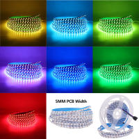 Tira de luces LED Flexible y cambiable de Color, cinta de lámpara de cuerda, DC12V, 3535, 5MM, 8MM, 10MM, ancho PCB, 60, 120, 180LED/m, RGB, 5m/lote - details 12
