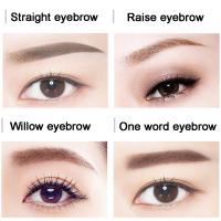 Con pincel para niñas, Kit cosmético resistente al agua de 2 colores, paleta potenciador de cejas, polvo para cejas, sombra Nasal, herramientas de maquillaje - details 2